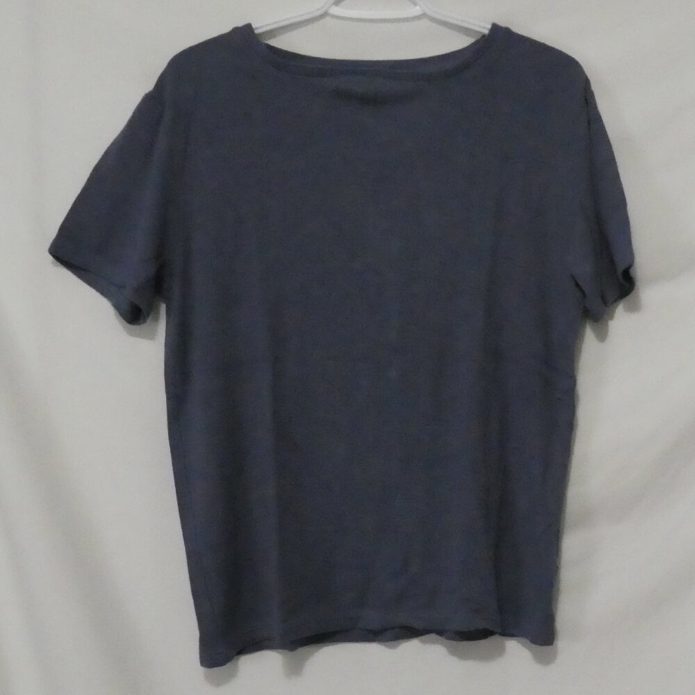 HUSH | small | Classic Waffle-Knit Thermal Short Sleeve Crew Neck T-Shirt